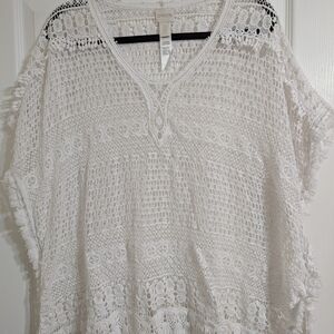 Chico's White Lace Women Top
